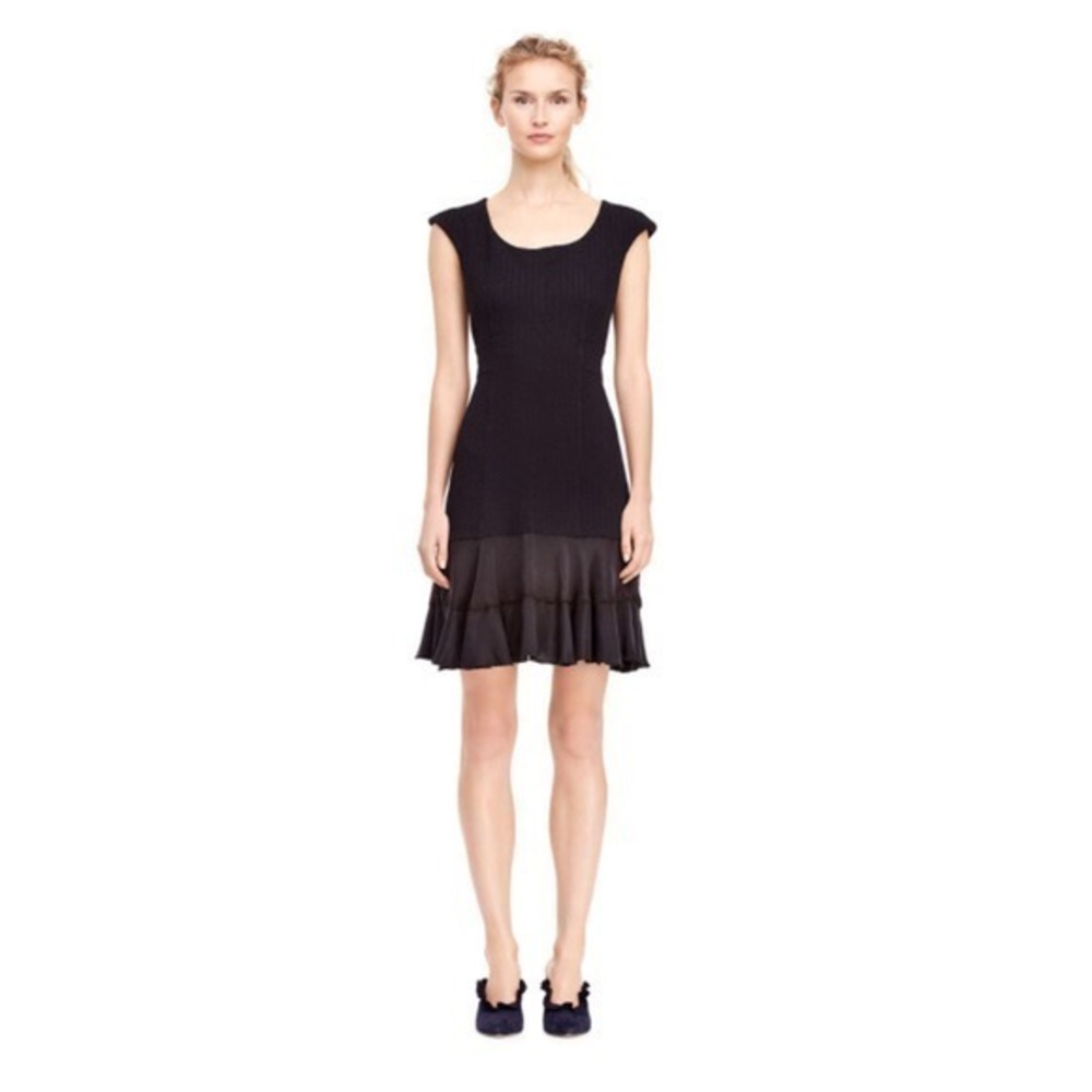 Rebecca Taylor Black Dress Size 6 Terri Sheath